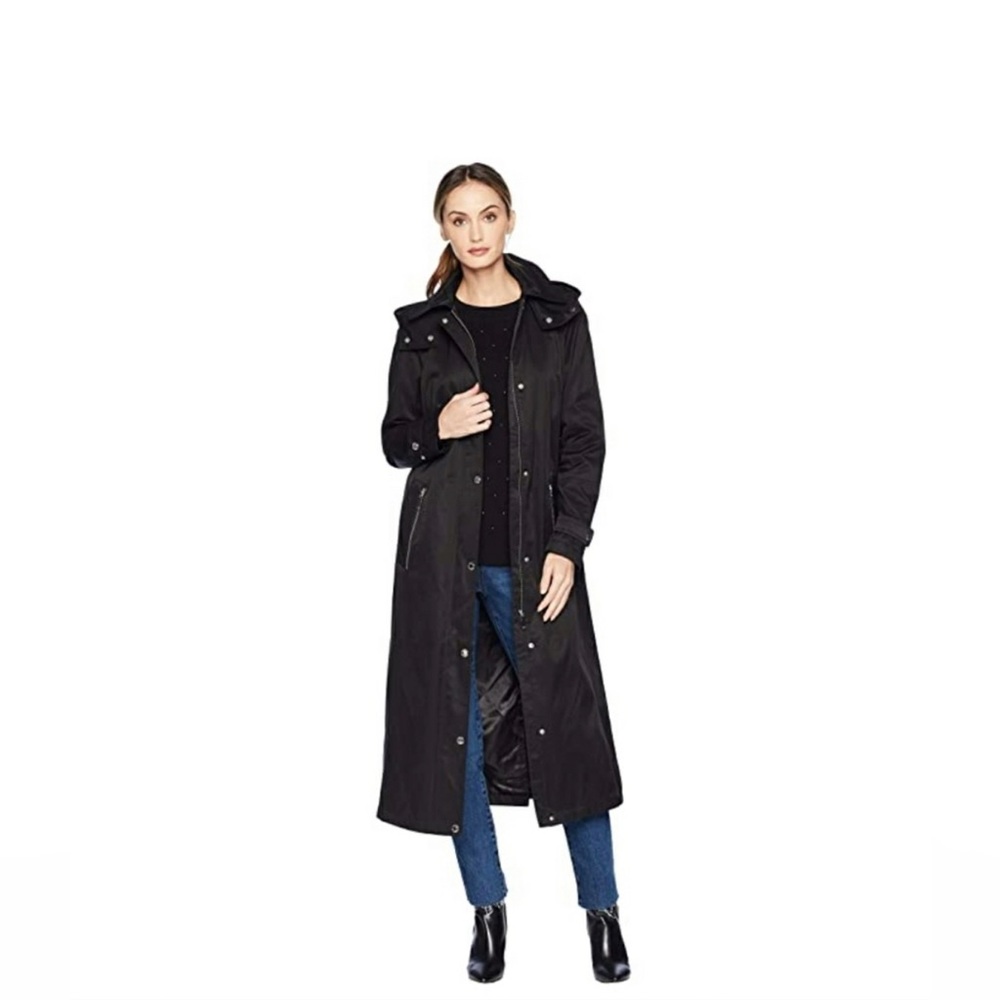Calvin Klein Hooded A-Line Raincoat XS - Picture 3 of 12